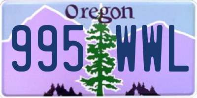 OR license plate 995WWL