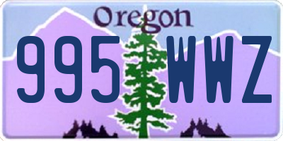 OR license plate 995WWZ