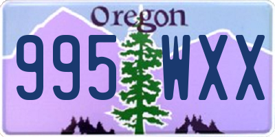 OR license plate 995WXX