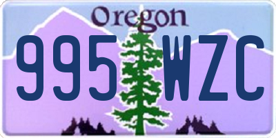 OR license plate 995WZC