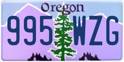 OR license plate 995WZG