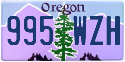 OR license plate 995WZH