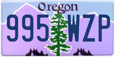 OR license plate 995WZP