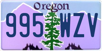 OR license plate 995WZV