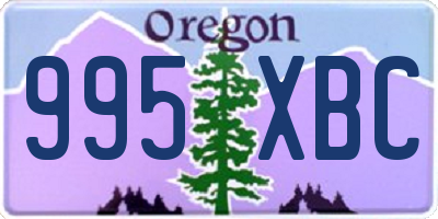 OR license plate 995XBC