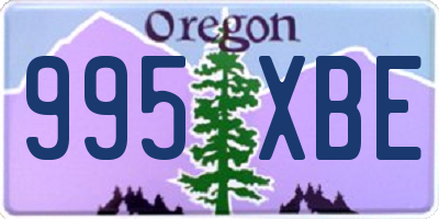 OR license plate 995XBE