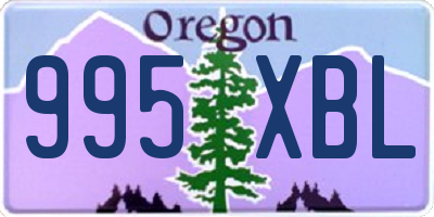 OR license plate 995XBL