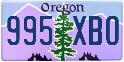 OR license plate 995XBO