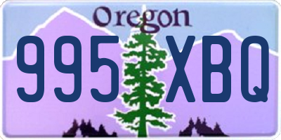 OR license plate 995XBQ