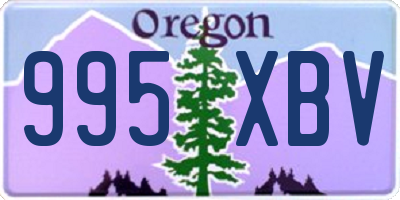 OR license plate 995XBV
