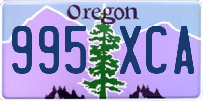 OR license plate 995XCA