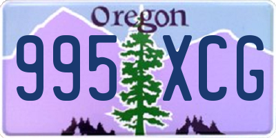 OR license plate 995XCG