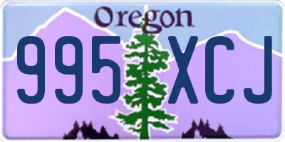 OR license plate 995XCJ