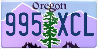 OR license plate 995XCL