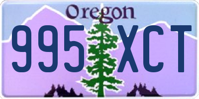OR license plate 995XCT