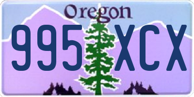 OR license plate 995XCX