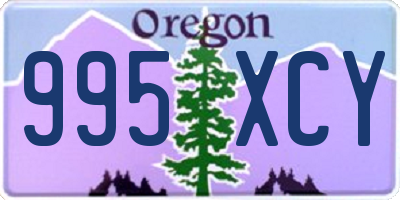 OR license plate 995XCY