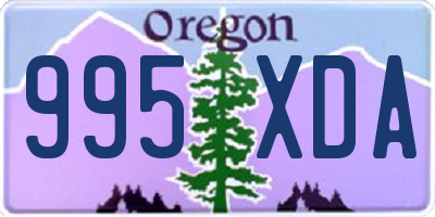 OR license plate 995XDA