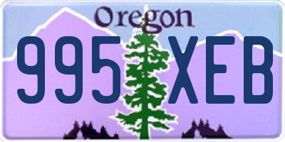 OR license plate 995XEB