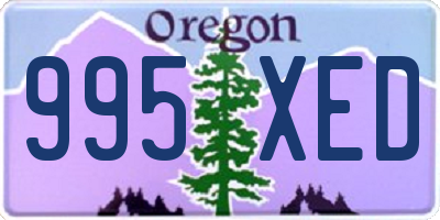 OR license plate 995XED