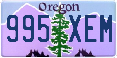 OR license plate 995XEM
