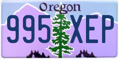 OR license plate 995XEP