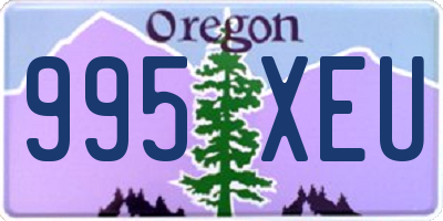 OR license plate 995XEU
