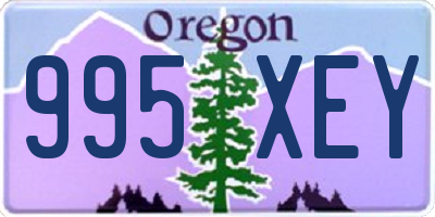 OR license plate 995XEY
