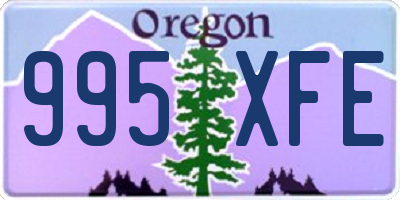 OR license plate 995XFE