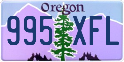 OR license plate 995XFL