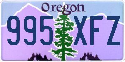 OR license plate 995XFZ