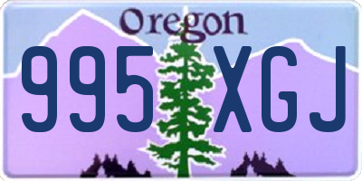 OR license plate 995XGJ