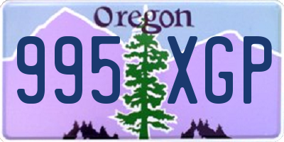 OR license plate 995XGP