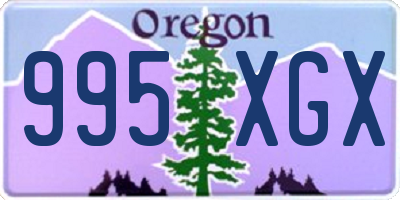 OR license plate 995XGX