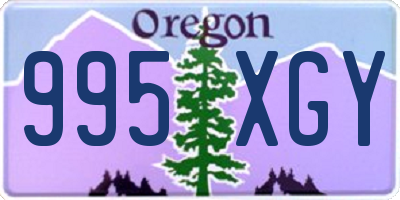OR license plate 995XGY