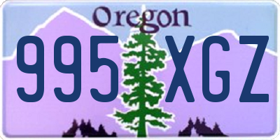 OR license plate 995XGZ