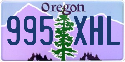 OR license plate 995XHL