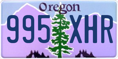 OR license plate 995XHR