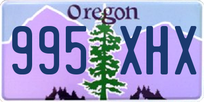 OR license plate 995XHX