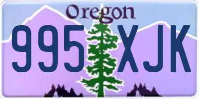 OR license plate 995XJK