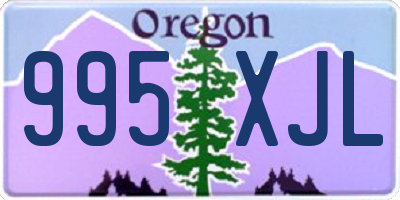 OR license plate 995XJL