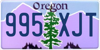 OR license plate 995XJT