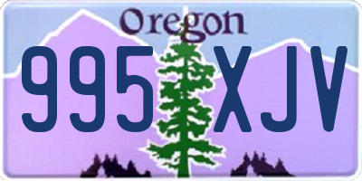 OR license plate 995XJV