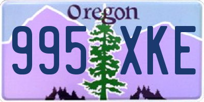 OR license plate 995XKE