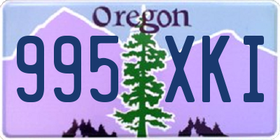 OR license plate 995XKI