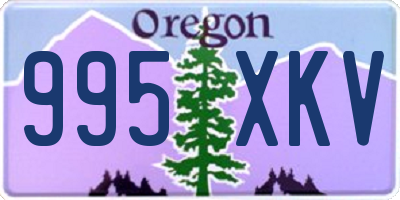 OR license plate 995XKV
