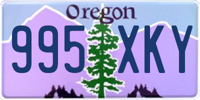 OR license plate 995XKY