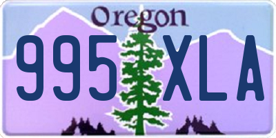 OR license plate 995XLA