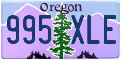 OR license plate 995XLE