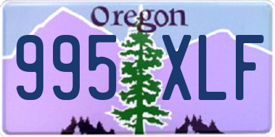 OR license plate 995XLF